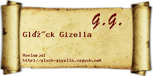 Glück Gizella névjegykártya