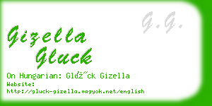 gizella gluck business card